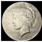1934-S Peace Silver Dollar CLOSELY  UNCIRCULATED