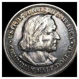 1893 Silver Columbian Half Dollar NEARLY UNCIRCULA