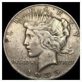 1935 Silver Peace Dollar NEARLY UNCIRCULATED