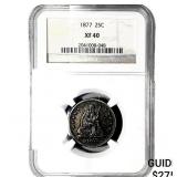 1877 Seated Liberty Quarter NGC XF40