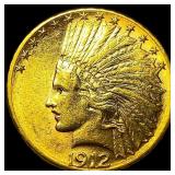 1912 Indian Head $10 Gold Eagle CHOICE BU