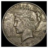 1935-S Silver Peace Dollar CLOSELY UNCIRCULATED