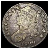 1829 Capped Bust Half Dollar LIGHTLY CIRCULATED