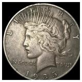 1935-S Silver Peace Dollar LIGHTLY CIRCULATED