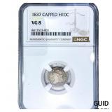 1837 Capped Bust Half Dime NGC VG8