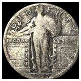 1927-S Silver Standing Liberty Quarter NICELY  CI