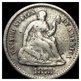 1873-S Seated Liberty Half Dime LIGHTLY CIRCULATED