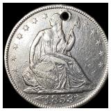 1853 Arrows Seated Liberty Half Dollar HIGH GRADE