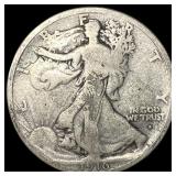 1916-D Silver Walking Liberty Half Dollar NICELY C