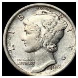 1918 Silver Mercury Dime CLOSELY UNCIRCULATED