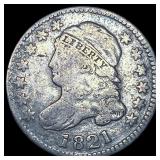 1821 Capped Bust Dime LIGHTLY CIRCULATED