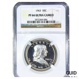 1963 Franklin Half Dollar NGC PF66 Ultra Cameo