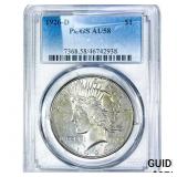 1926-D Silver Peace Dollar PCGS AU58