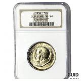 1936 Cleveland Half Dollar NGC MS66