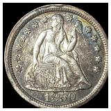 1850 Seated Liberty Dime UNCIRCULATED