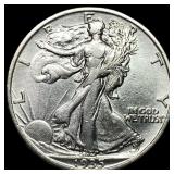 1935-S Silver Walking Liberty Half Dollar ABOUT UN