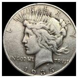 1935 Silver Peace Dollar NEARLY UNCIRCULATED