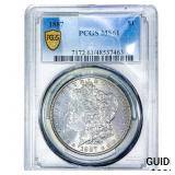 1887 Morgan Silver Dollar PCGS MS61