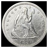 1857-O Silver Seated Liberty Quarter UNCIRCULATED