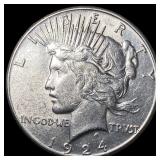1924 Silver Peace Dollar UNCIRCULATED