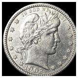 1902 Barber Silver Quarter UNCIRCULATED