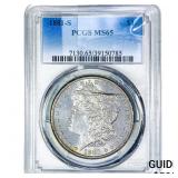 1881-S Morgan Silver Dollar PCGS MS65