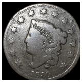 1830 Coronet Head Large Cent LIGHTLY CIRCULATED