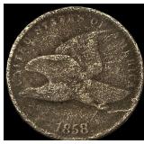 1858 Copper-Nickel Flying Eagle Cent LIGHTLY CIRCU