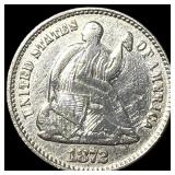 1872 Silver Half Dime UNCIRCULATED