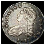 1817 Capped Bust Half Dollar NEARLY  UNCIRCULATED