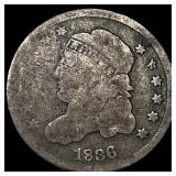 1836 Capped Bust Half Dime LIGHTLY CIRCULATED