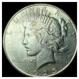 1925-S Silver Peace Dollar CLOSELY  UNCIRCULATED