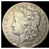 1890-CC Silver Morgan Dollar NEARLY  UNCIRCULATED