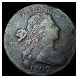 1802 Draped Bust Large Cent NEARLY  UNCIRCULATED