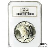 1923 Silver Peace Dollar NGC MS65