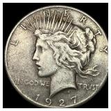 1927 Peace Silver Dollar NEARLY UNCIRCULATED