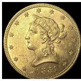 1881-S Gold $10 Liberty Head Eagle CHOICE AU