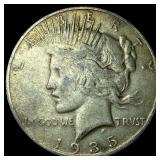 1935-S Silver Peace Dollar CLOSELY  UNCIRCULATED