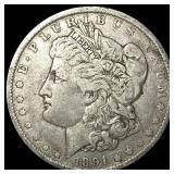 1891-O Silver Morgan Dollar LIGHTLY  CIRCULATED