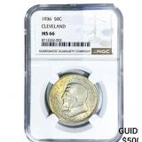 1936 Cleveland Half Dollar NGC MS66