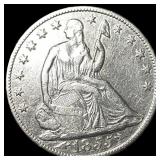 1855-O Silver Seated Liberty Half Dollar UNCIRCULA