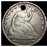 1854 Arrows Seated Liberty Half Dollar HIGH GRADE