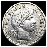 1911-S Silver Barber Dime CHOICE AU