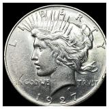 1927 Peace Silver Dollar ABOUT UNCIRCULATED