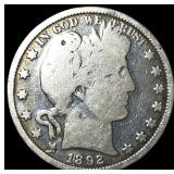 1892 Silver Barber Half Dollar NICELY  CIRCULATED
