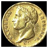 1813-A Gold 20 Francs Napoleon CLOSELY UNCIRCULATE