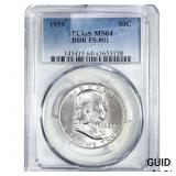 1959 Franklin Half Dollar PCGS MS64