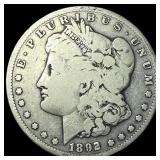 1892 Silver Morgan Dollar LIGHTLY CIRCULATED