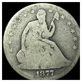 1877 Seated Liberty Half Dollar NICELY CIRCULATED