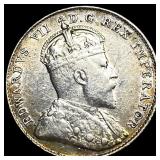 1910 Canada Silver 10 Cents CHOICE AU